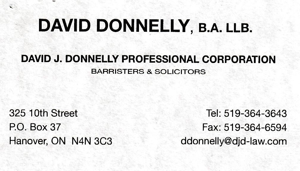 David Donnelly Barristers and Solicitors