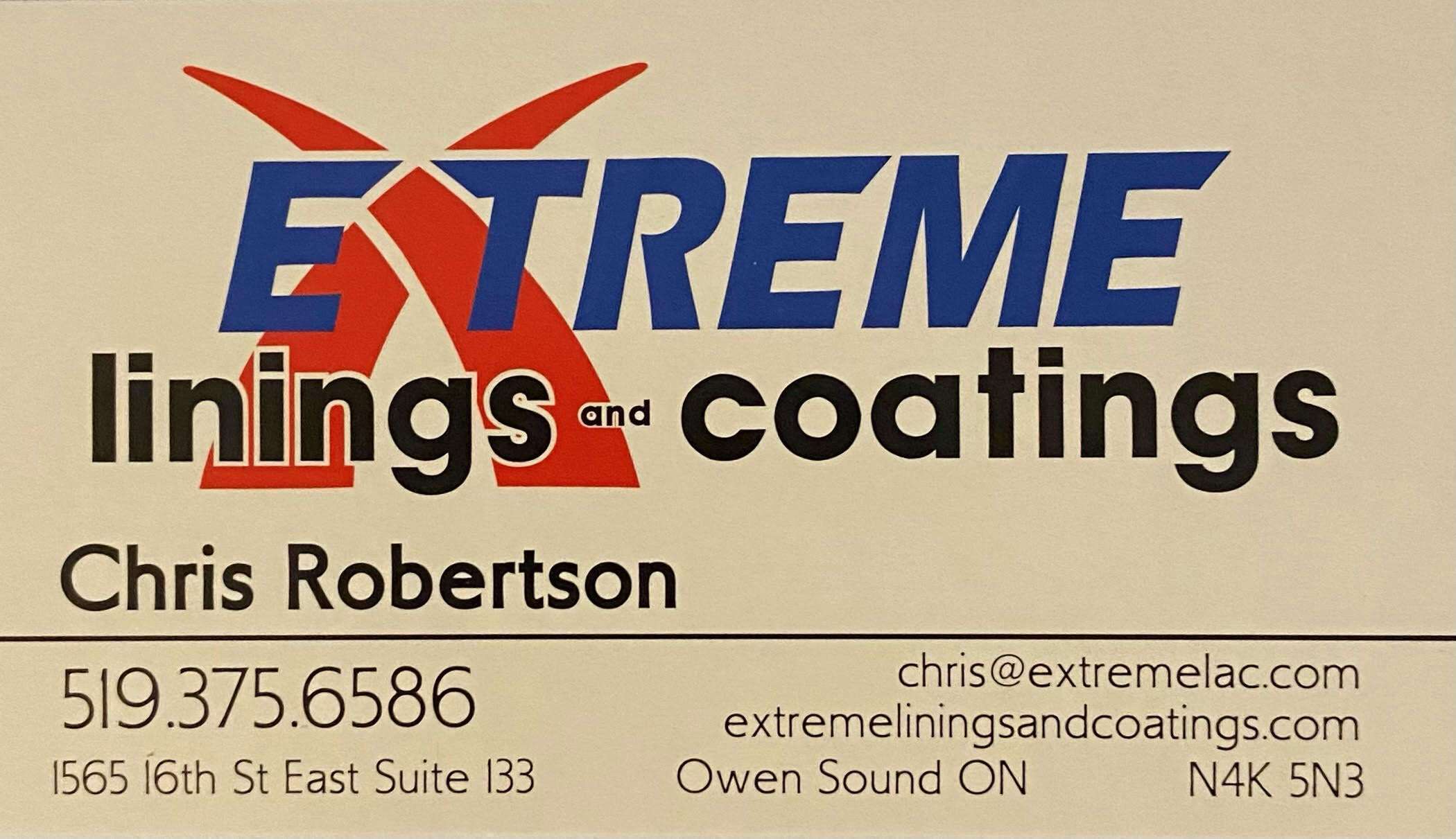 Chris Robertson- Extreme Linings and Coatings