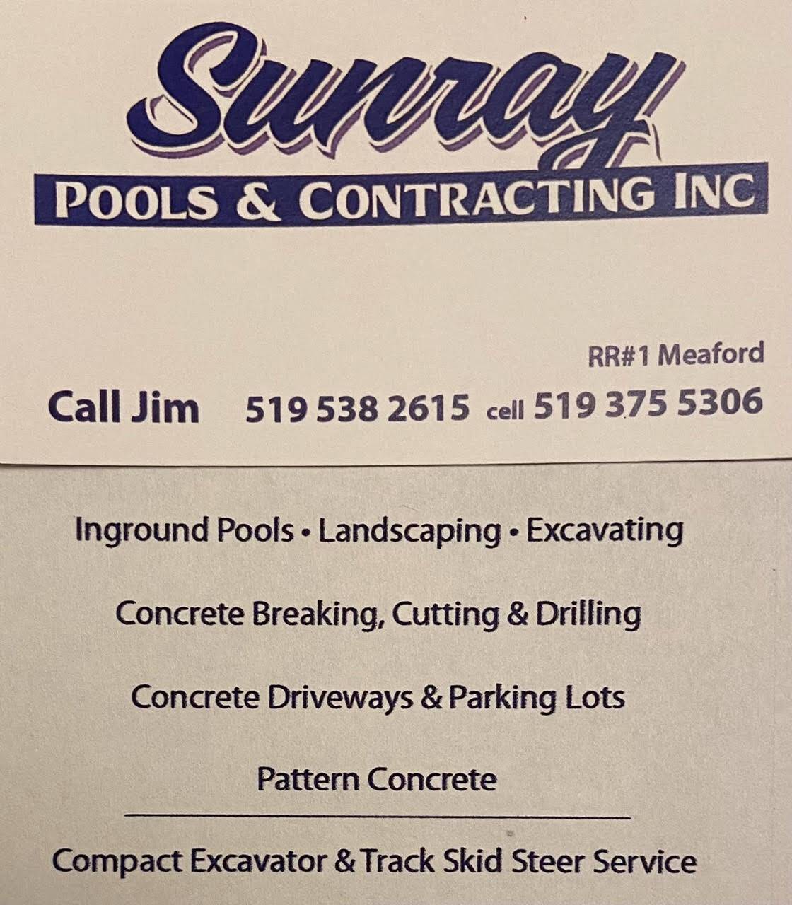 Sunray Contracting- Jim Downer